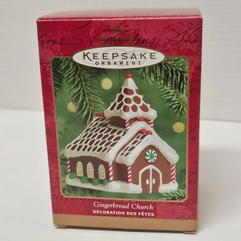 Hallmark Keepsake Gingerbread Church Vtg 2000 Chapel New in Box Christmas
